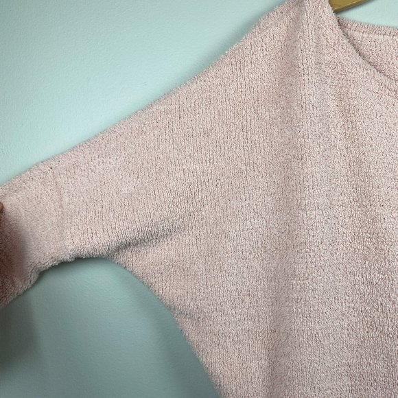 Eloquii Sweater 18/20 Pink Off Shoulder Plush Fleece Soft Cozy‎ Comfy Womens - Picture 2 of 10